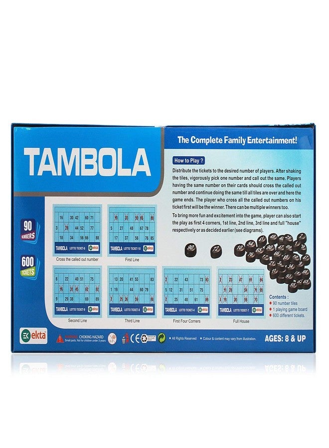 MKY Tambola 600 Tickets Housie Games for Kids, Multicolor, Pack of 1 - Image 4